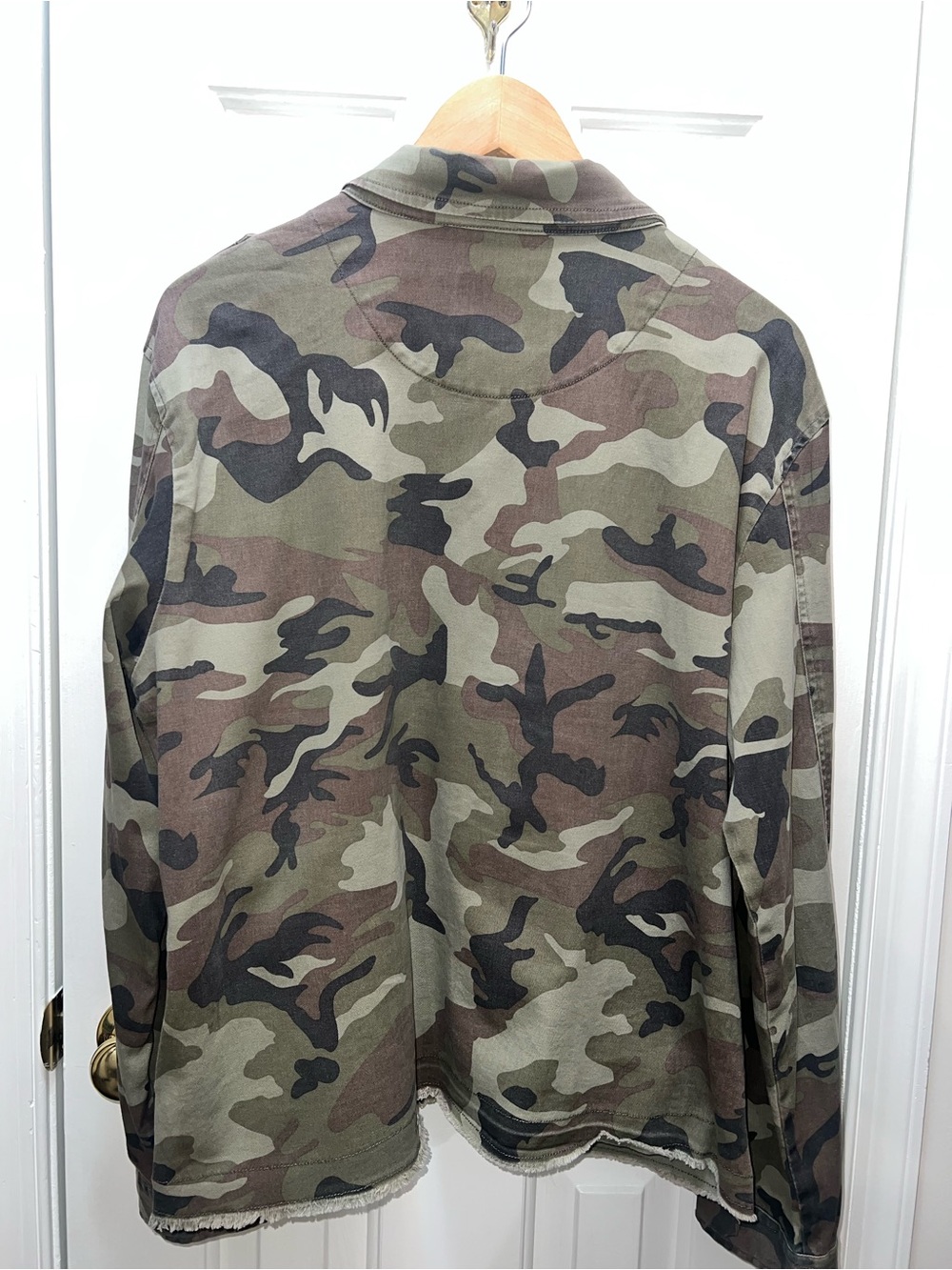 Sanctuary Camouflage Utility Button-Up Jacket Sz XL - Picture 3 of 5